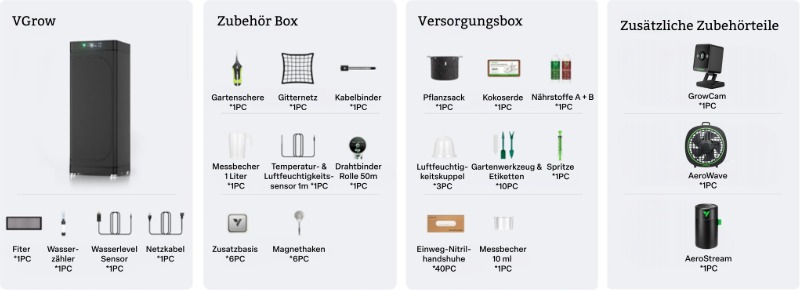 VGrow Zubehör